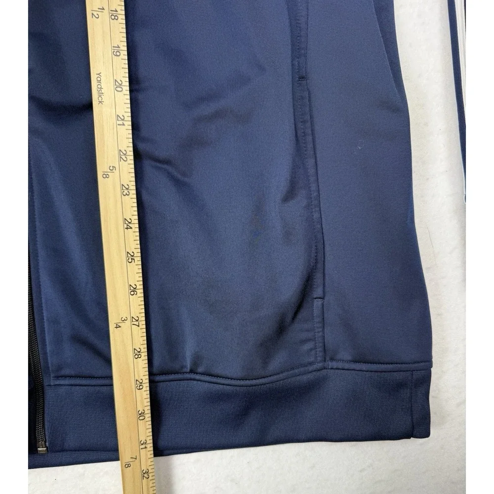 NEW Adidas men Essentials 3-Stripes Track Suit Legend Ink (NAVY) / White - 2XL